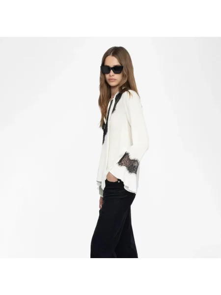 Bluzka Zadig & Voltaire biznesowa biała
