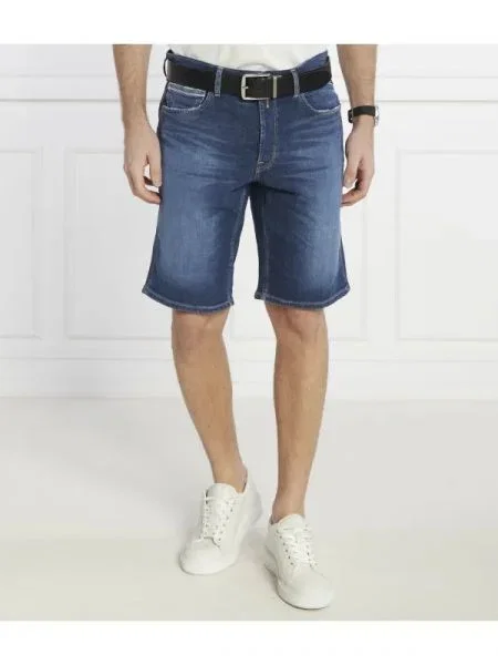 Replay Pantaloni scurți | Straight fit | denim albastru