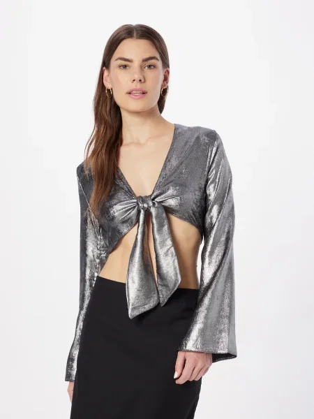 Nasty Gal Blúz ezüst