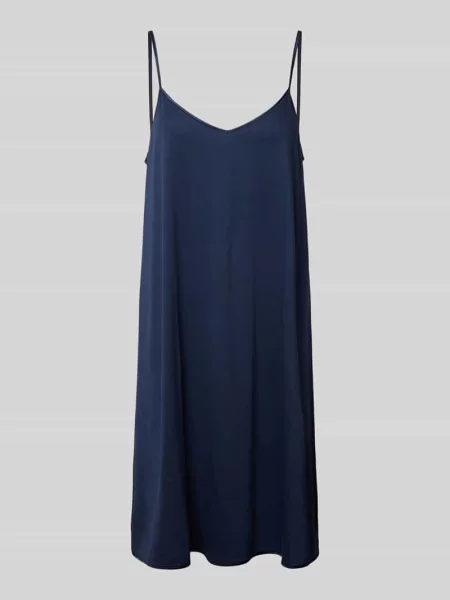 Koszula nocna z cienkimi ramiączkami Hanro granatowa