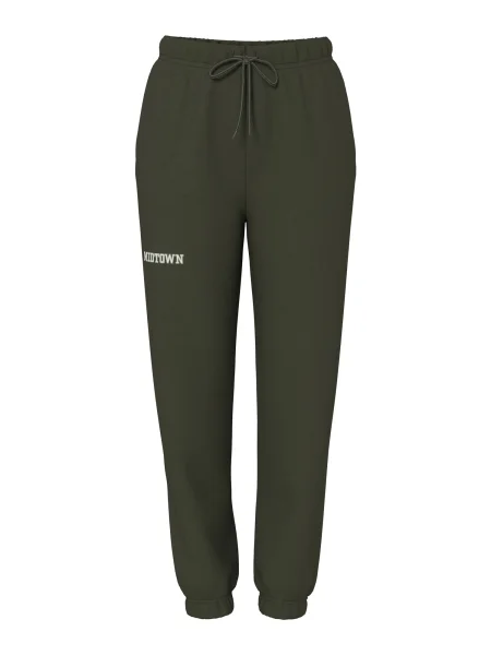 PIECES Nohavice PCRISSO jedľová biela