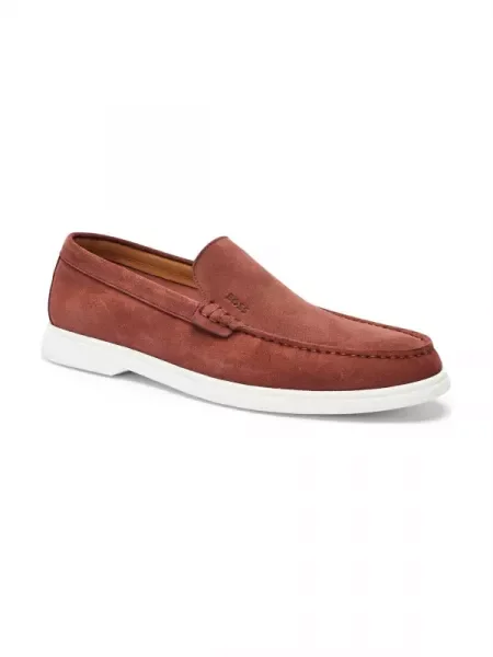BOSS BLACK De piele pantofi loafer Sienne negru