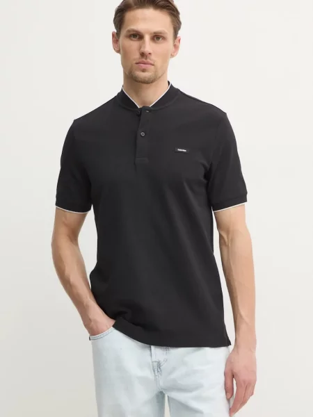 Calvin Klein tricou polo negru