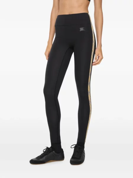 Leggings Burberry în carouri stretch negru