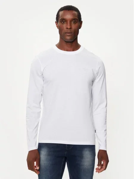 JOOP! Jeans Marškinėliai ilgomis rankovėmis Modern Fit balta