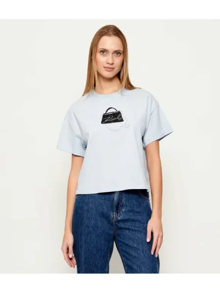 Karl Lagerfeld Tricou pastel / negru albastru