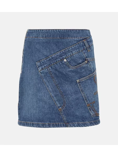 Fustă din denim Jw Anderson albastru