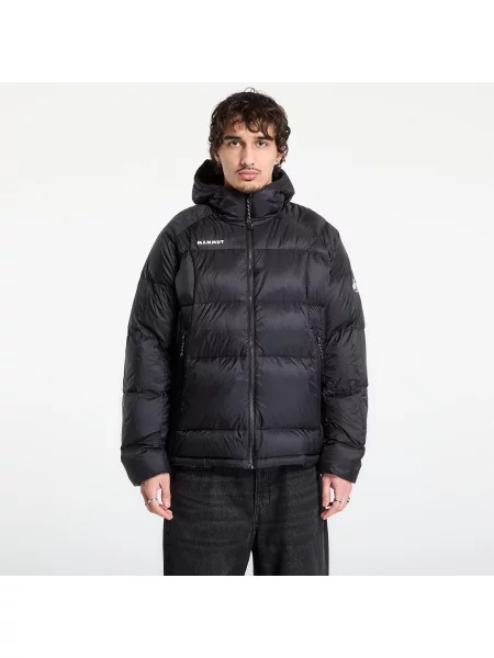 Pánska Páperová Bunda Mammut Glacier Glow In Hooded Jacket čierna