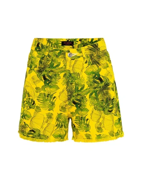 By Diess Collection Hlače žuta / zelena crna