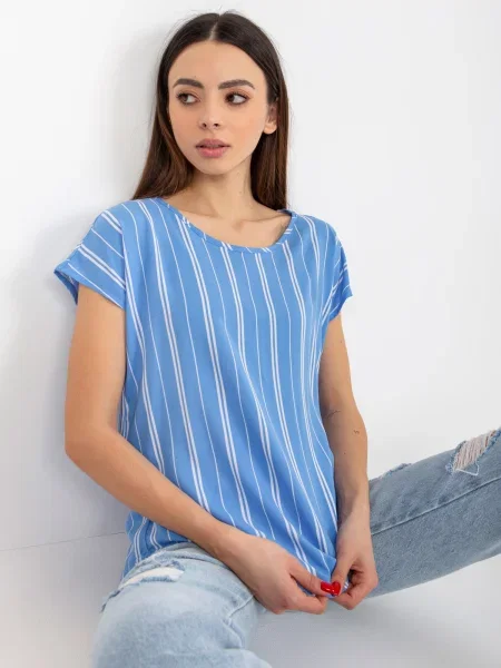 Bluză Fashionhunters albastru
