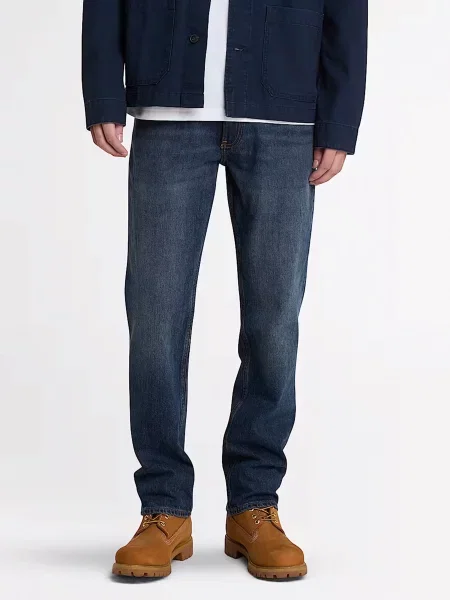 Прямі джинси Timberland Sandown бавовна/ліоцел синій