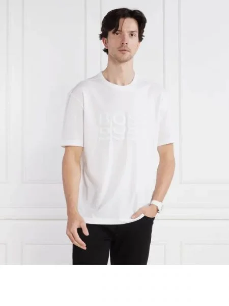 BOSS GREEN Póló Tee 3 fehér