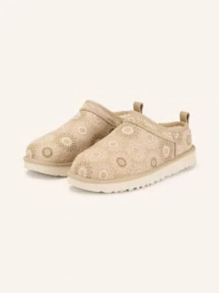 Ugg Pantofle Classic Micro Sun Stitch / růžová / krémová béžová