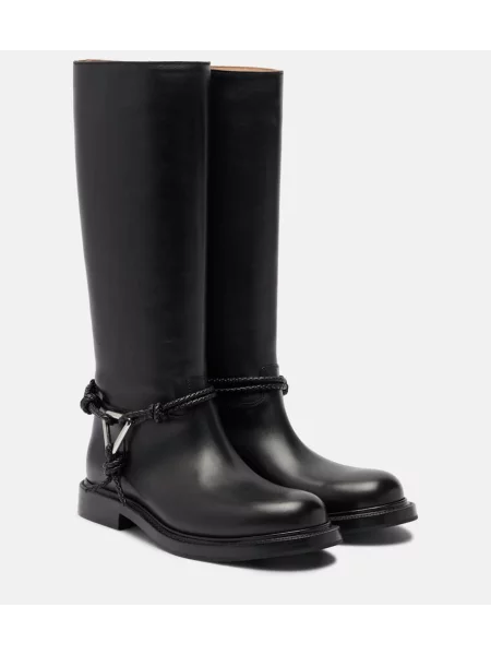Cizme Bottega Veneta din piele negru