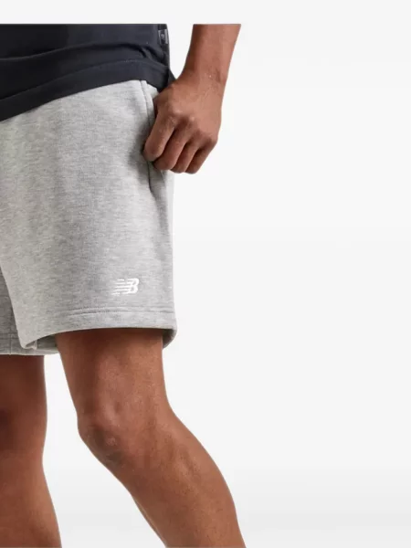 Fleece μικρός αθλητικά σορτς New Balance με κορδόνι μαύρο