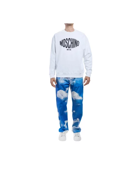 Bluza sportowa Moschino z logo biała