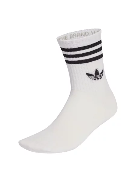 ADIDAS ORIGINALS Șosete CREW 10 PAIRS negru alb
