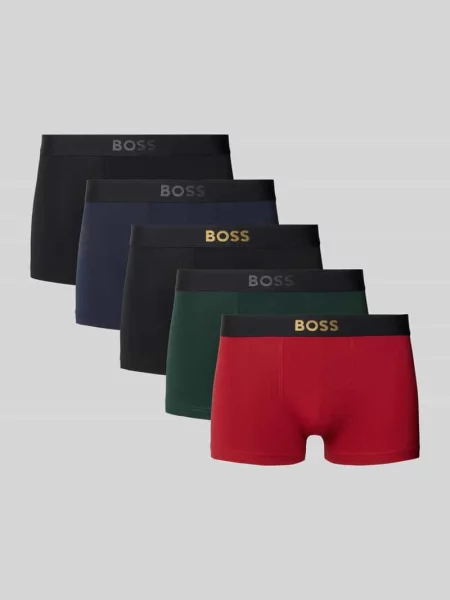 Bokserki Boss z paskiem czerwone