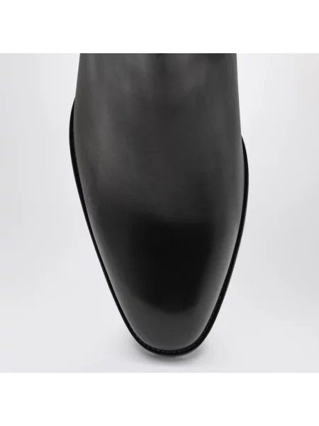 Sztyblety Saint Laurent skórzane czarne