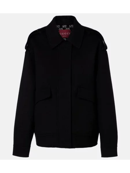 Geacă bomber Gucci de lână negru