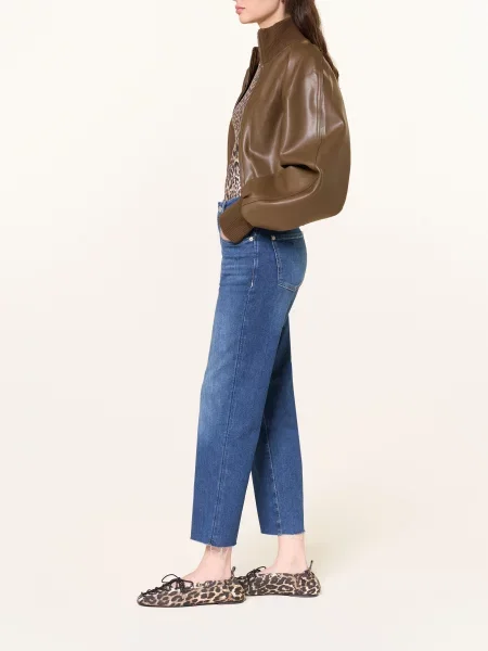 7 For All Mankind Rovné Džíny Calie dark blue modré