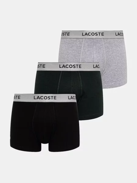 Lacoste testhezálló boxeralső férfi pamuttal csomag fekete
