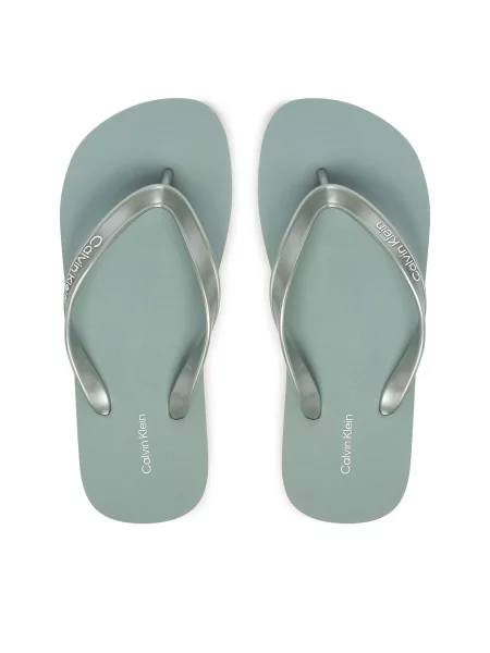 Pántos papucs Calvin Klein menta