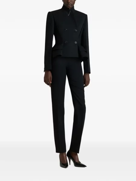 Geacă Givenchy de lână cu două rânduri de nasturi negru