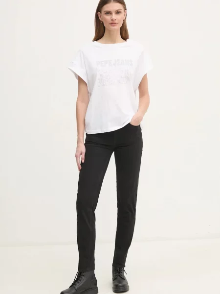 Pepe Jeans kratka majica LIRA bela