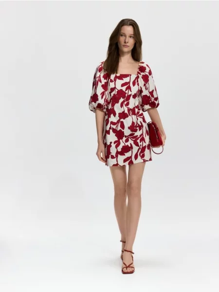 Reserved Rochie mini cu adaos de multicolor