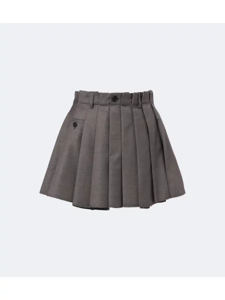 Sukňa Acne Studios sivá