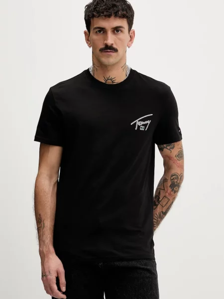 Póló Tommy Jeans fekete