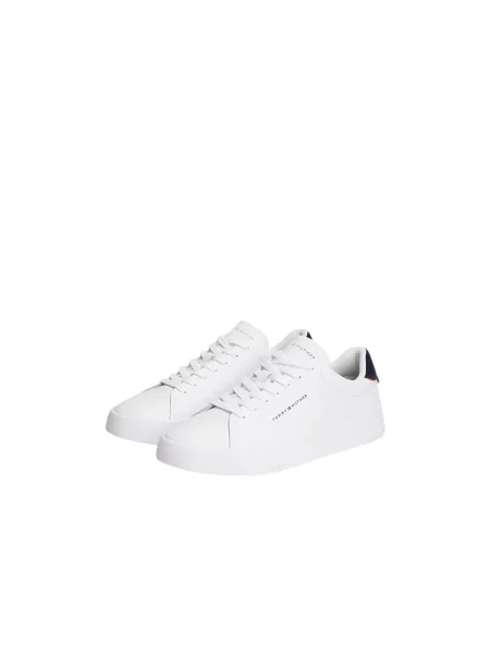 Tommy Hilfiger buty sportowe z zawartością skóry Mężczyźni skóra jednolity 41 biały