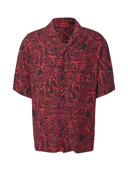 HUGO Košile Espino červená černá