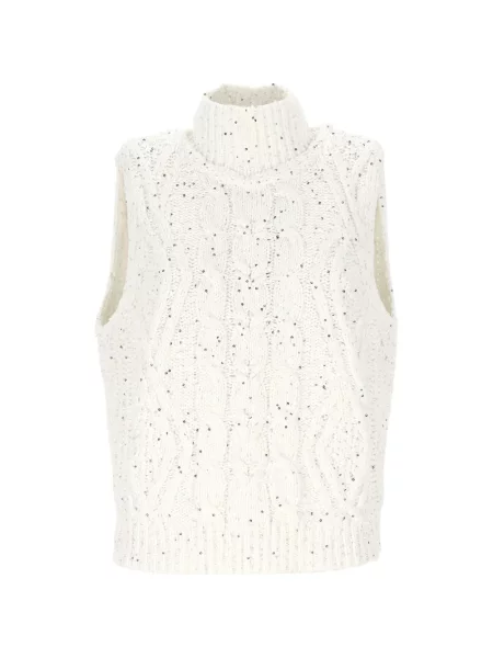 Яке Lorena Antoniazzi с пайети бяло