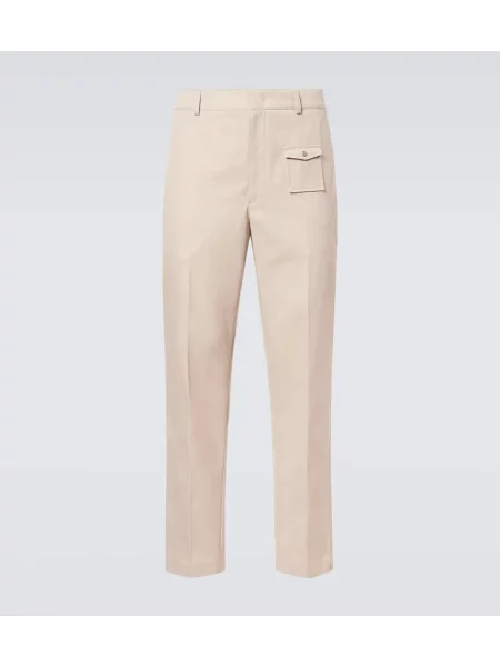 Plisované chinos Moncler béžové