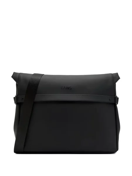 Geantă crossbody Rains cu autograf negru