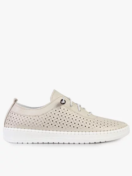 Кожаные мокасины Modamilano без шнуровки бежевые