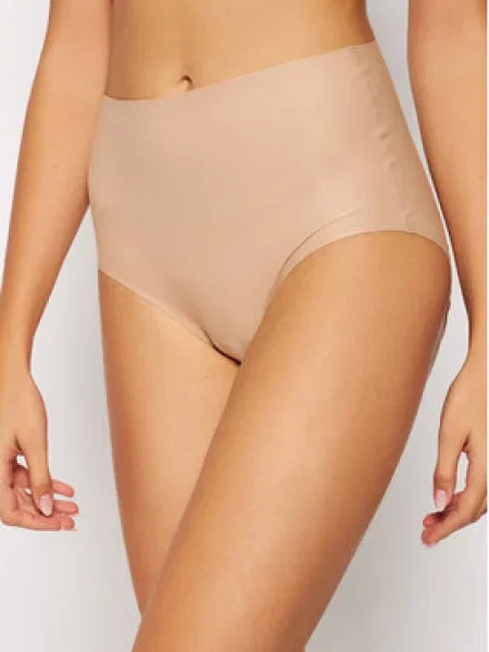 Chantelle Класичні труси з високою талією Soft Stretch Plus Size бежевий