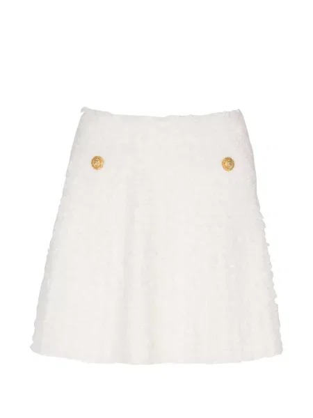 Mała mały spódnica mini Balmain biała