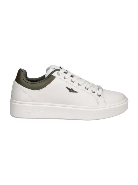 Sneakersy Aeronautica Militare białe