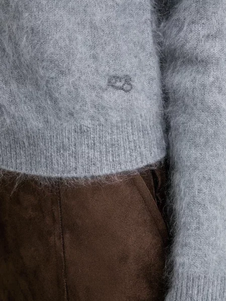 Кашемировый кардиган Rag & Bone серый