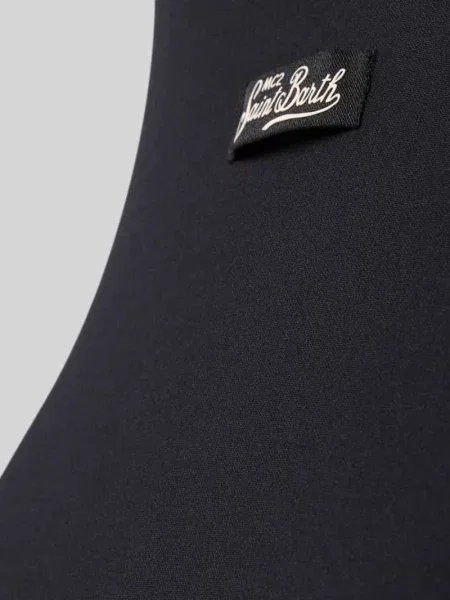 Kostium kąpielowy z detalem z logo model CASSANDRA' Mc2 Saint Barth czarny