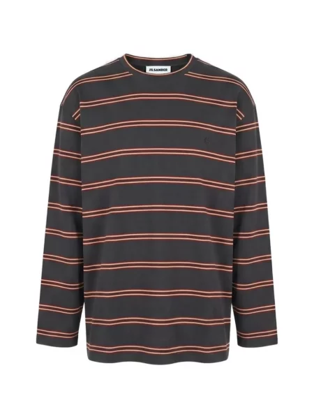 Lung tricou Jil Sander gri