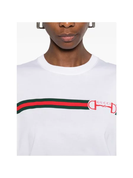 Koszulka Gucci z logo biała
