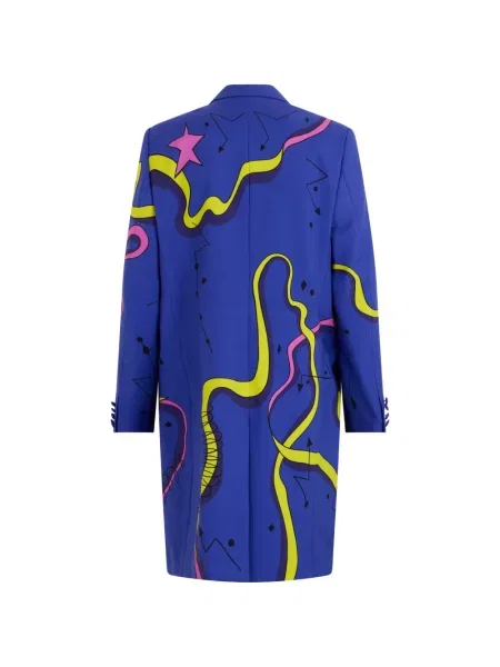 Palton Moschino cu imagine albastru