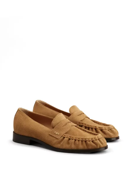 Szarvasbőr aplikált loafer Tod's