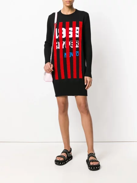 Rochie Kenzo tricotate cu imagine negru