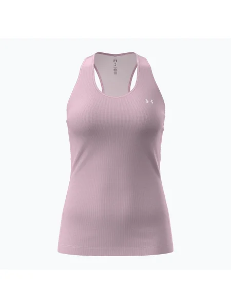 Tricou de antrenament pentru femei Under Armour HeatGear Armour Racer prime pink/white alb