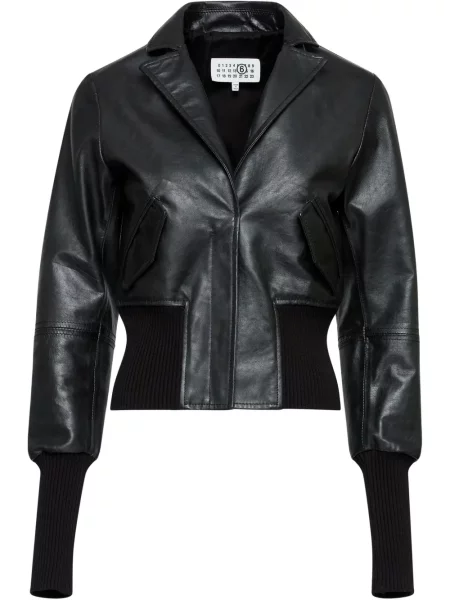 Geanta de piele Mm6 Maison Margiela negru